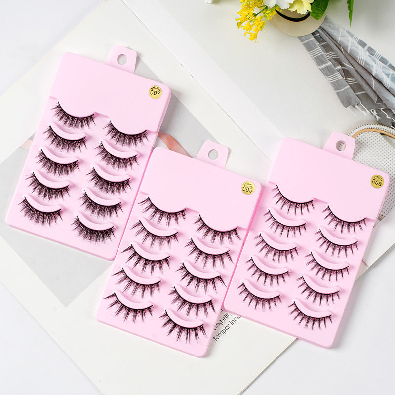 Natural 5 Pairs Manga Wispy Lashes