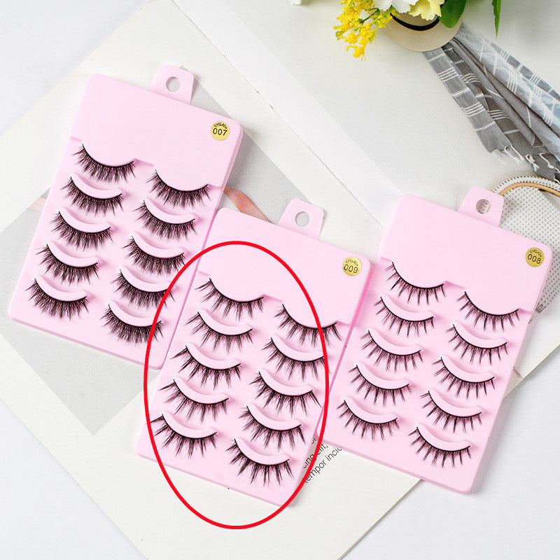 Natural 5 Pairs Manga Wispy Lashes