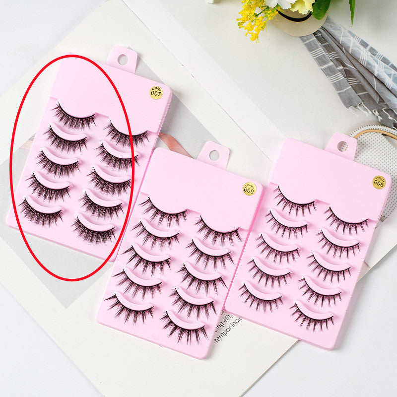 Natural 5 Pairs Manga Wispy Lashes