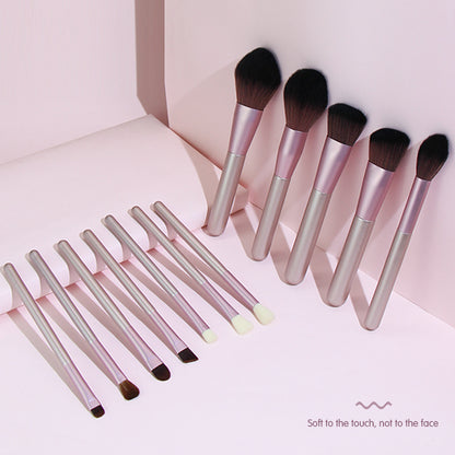 12 PCs Small Grape Professional Makeup Brushes Set