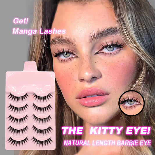 Natural 5 Pairs Manga Wispy Lashes